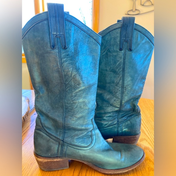 Vintage Blue Frye Carson boots - Picture 2 of 11